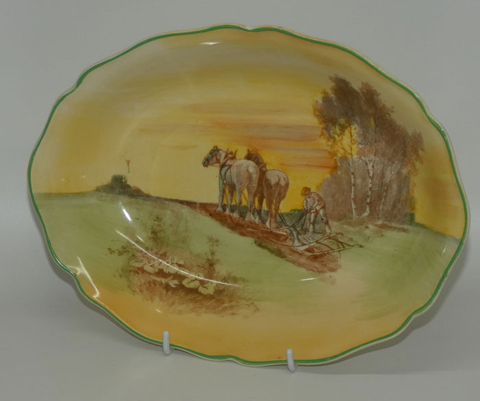 Royal Doulton Ploughing large oval bowl D5650