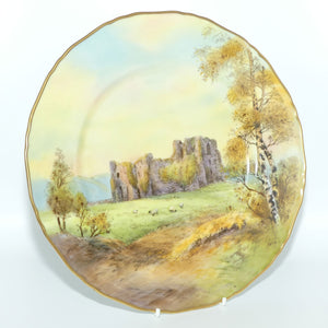 royal-worcester-hand-painted-oystermouth-castle-plate-roberts