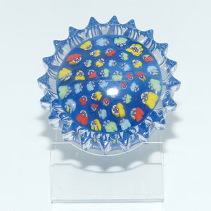 john-deacons-scotland-millefiori-pansy-paperweight-pacific-blue-ribbed