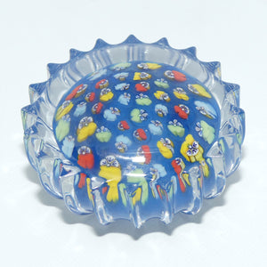 john-deacons-scotland-millefiori-pansy-paperweight-pacific-blue-ribbed