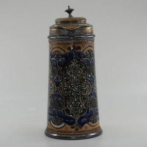 doulton-lambeth-stoneware-lidded-ale-jug-with-pacircte-sur-pacircte-cartouches-and-incised-scrollwork-parker