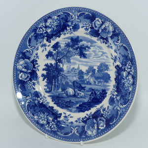 wedgwood-queens-ware-blue-and-white-collection-plate-pastoral