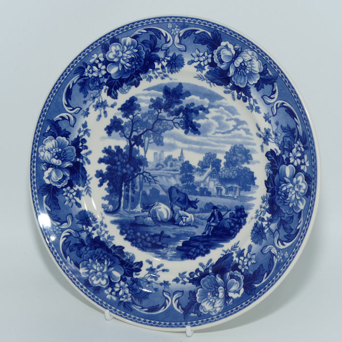 Wedgwood Queens Ware | Blue and White Collection plate | Pastoral