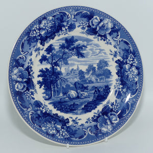 wedgwood-queens-ware-blue-and-white-collection-plate-pastoral