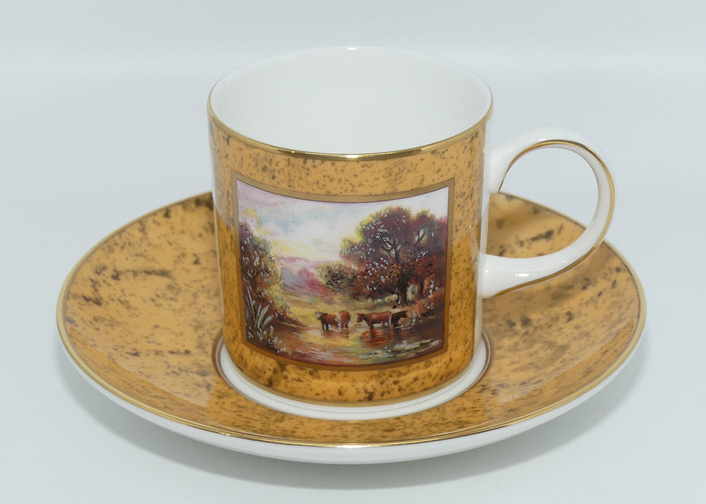 Coalport Museum Historic Coffee Cup Collection | The Pastoral demi tasse duo