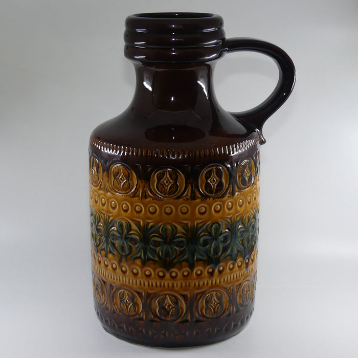 Vintage West German Scheurich Fat Lava patterned and embossed very large jug | Shape 489 - 39