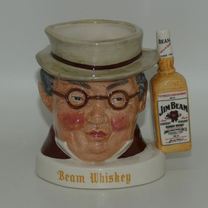 D- Royal Doulton small character jug Mr Pickwick | Beam Whiskey World's Finest Bourbon