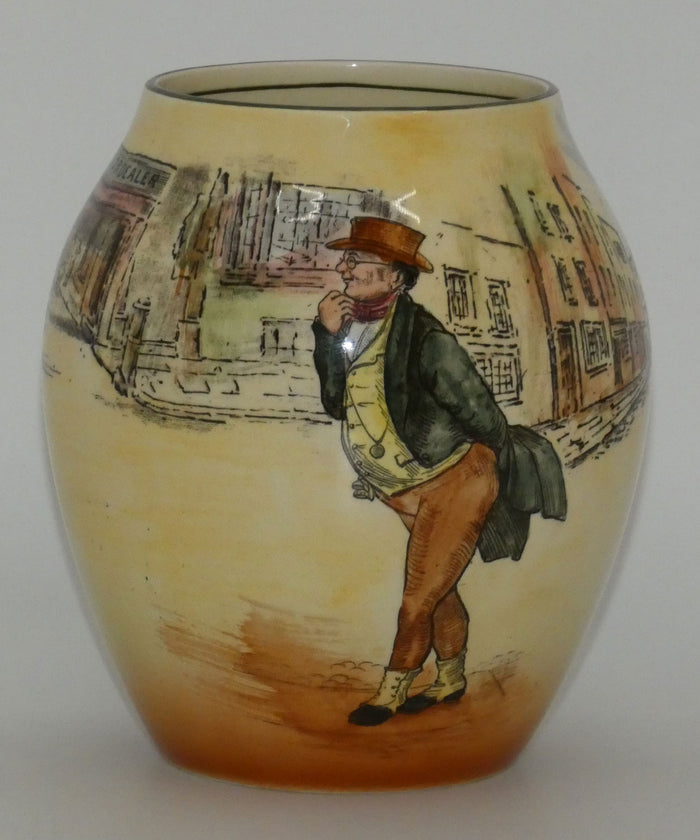 Royal Doulton Dickens Mr Pickwick bulbous vase D5175