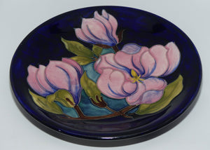 Walter Moorcroft Pink Magnolia on Blue 783/10 plate | c.1980