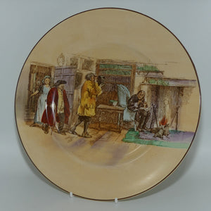 Royal Doulton Sir Roger De Coverley plate D5814 | Tom Touchy receiving Visitors