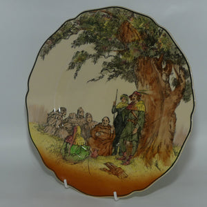 Royal Doulton Under the Greenwood Tree Leeds rack plate D6094 #1 | Mostly brown outfits