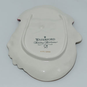 Waterford Holiday Heirlooms | Plaid Santa Plate and Mug set | Ltd Ed