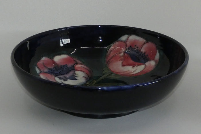 Walter Moorcroft Poppies centrepiece bowl (Large Poppies; Blue)