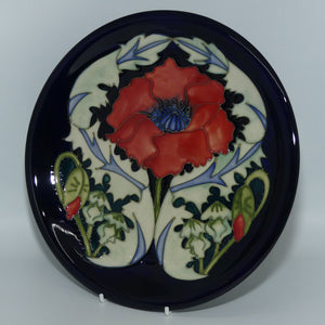 Moorcroft Pottery | Poppy 783/10 plate | Rachel Bishop