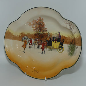 Royal Doulton Coaching Days quatrefoil shaped bowl | #2