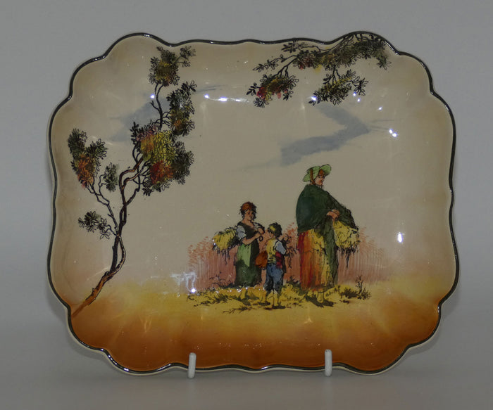 Royal Doulton Gleaners and Gypsies rectangular bowl D6123