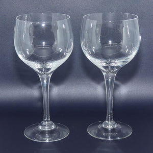 Vintage Dartington Crystal | Frank Thrower design | Pair of Red Wine Glasses 250ml