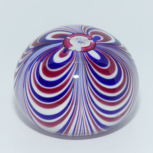 John Deacons Scotland Red White and Blue Marbrie paperweight 