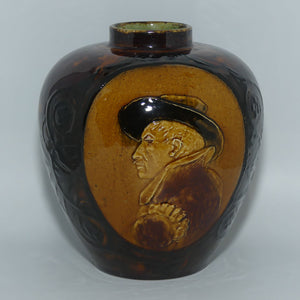 doulton-burslem-rembrandt-ware-low-relief-holbien-glaze-vase