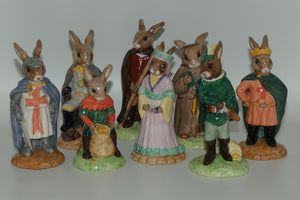 db243-db266-royal-doulton-bunnykins-robin-hood-figurine-set