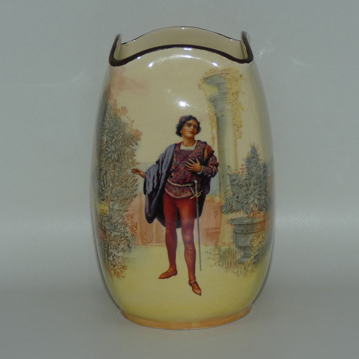 Royal Doulton Shakespearean Romeo vase D3596