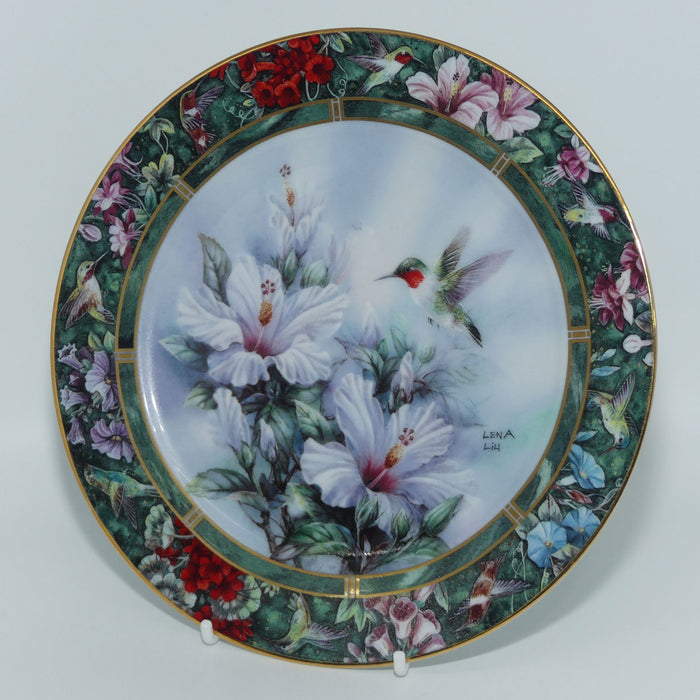 Bradex 84 G20 71.1 plate | Lena Liu's Hummingbird Treasury | The Ruby Throated Hummingbird