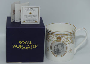 Royal Wedding | HRH Prince William and Catherine | 29th April 2011 | Royal Worcester mug