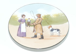 Royal Doulton Blue Sky | Coaching Days saucer | Unrecorded Scene | Driver and Lady E2768 #2