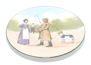Royal Doulton Blue Sky | Coaching Days saucer | Unrecorded Scene | Driver and Lady E2768 #2