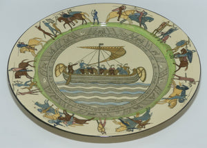 Royal Doulton Bayeux Tapestry plate D2873 | Ship at Sea Landing at Pevensey