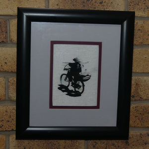framed-silk-embroidery-asian-gent-on-scooter