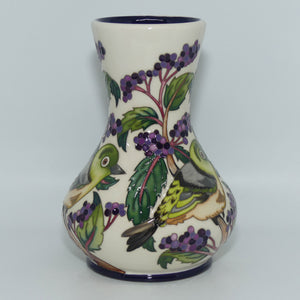 Moorcroft Pottery Silvereye vase | Shape 192/7 | Australian and NZ Exclusive