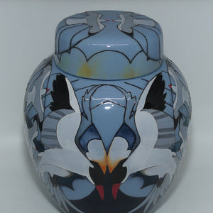 Moorcroft Pottery Australian Design Silver Gulls 769/8 Ginger Jar