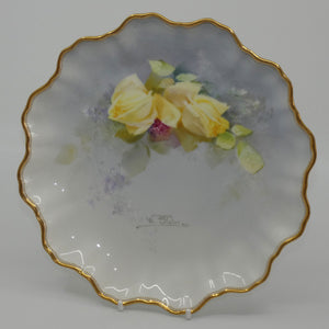 royal-doulton-hand-painted-yellow-roses-plate-slater