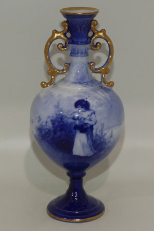 royal-doulton-blue-childrens-fine-bone-china-fancy-handles-bulbous-vase-girl-with-basket