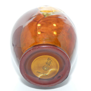 Royal Doulton Kingsware Sporting Squire Globular flask | Red Brown