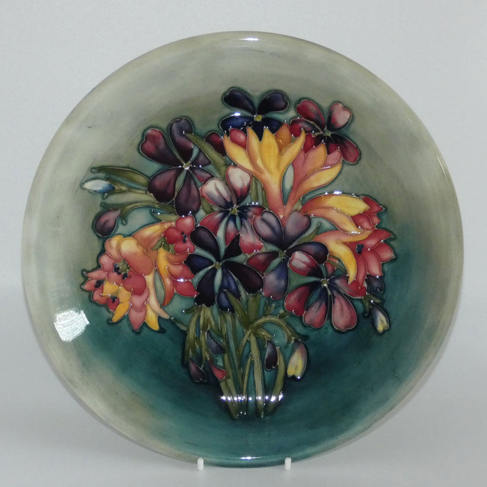 Walter Moorcroft Spring Flowers plate (10 inch diam)