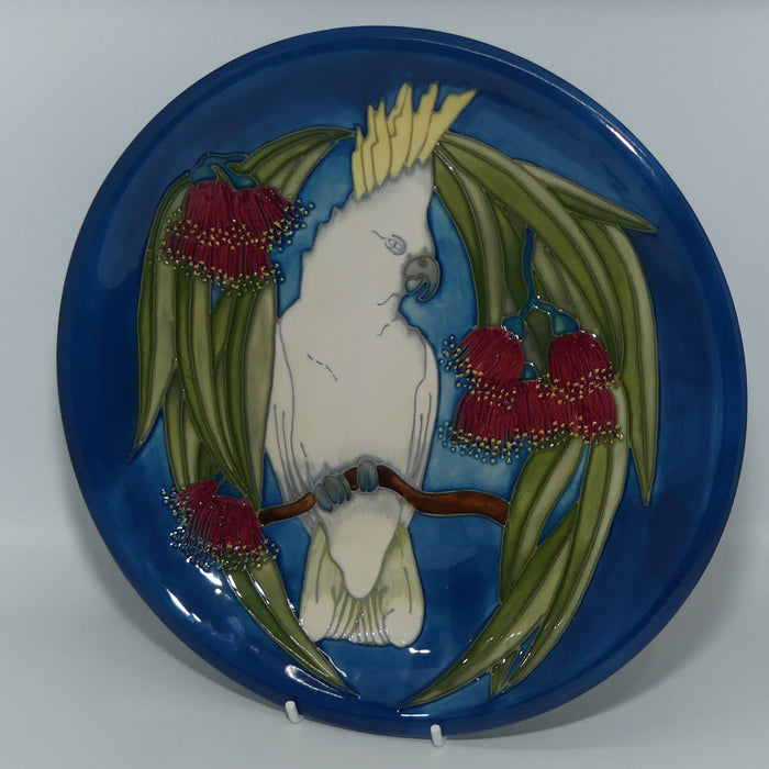 Moorcroft Sulphur Crested Cockatoo 783/10 plate | LE 284/350