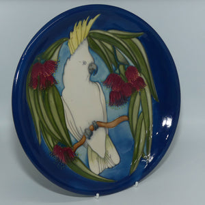 Moorcroft Sulphur Crested Cockatoo 783/10 plate | LE 46/350