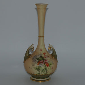 royal-worcester-blush-ivory-scotch-thistle-narrow-neck-and-handled-bulbous-vase