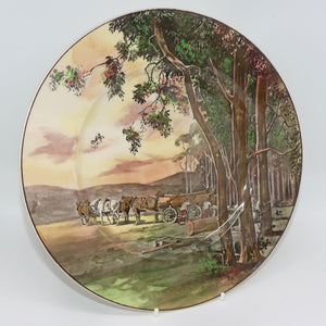 royal-doulton-australiana-timber-wagon-plate-d5367