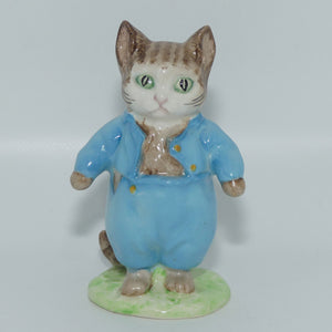 Beswick Beatrix Potter Tom Kitten | Emerald Green Eyes | BP2a Gold Oval