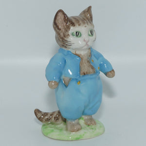 Beswick Beatrix Potter Tom Kitten | Emerald Green Eyes | BP2a Gold Oval