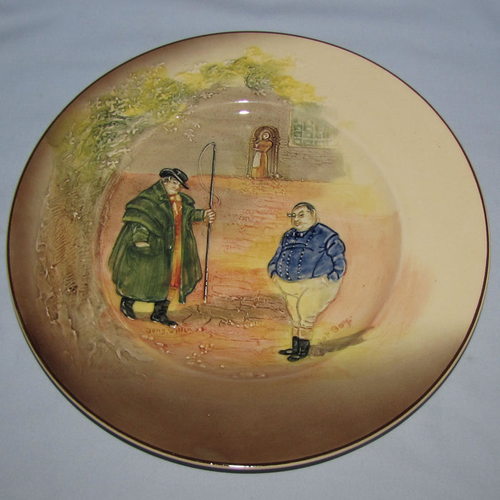Royal Doulton Dickens Tony Weller low relief round plate D5833