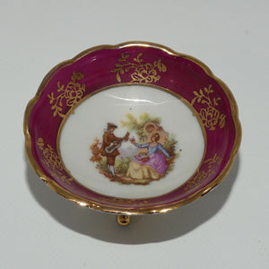 limoges-france-traditional-courting-couple-miniature-tri-foot-bowl