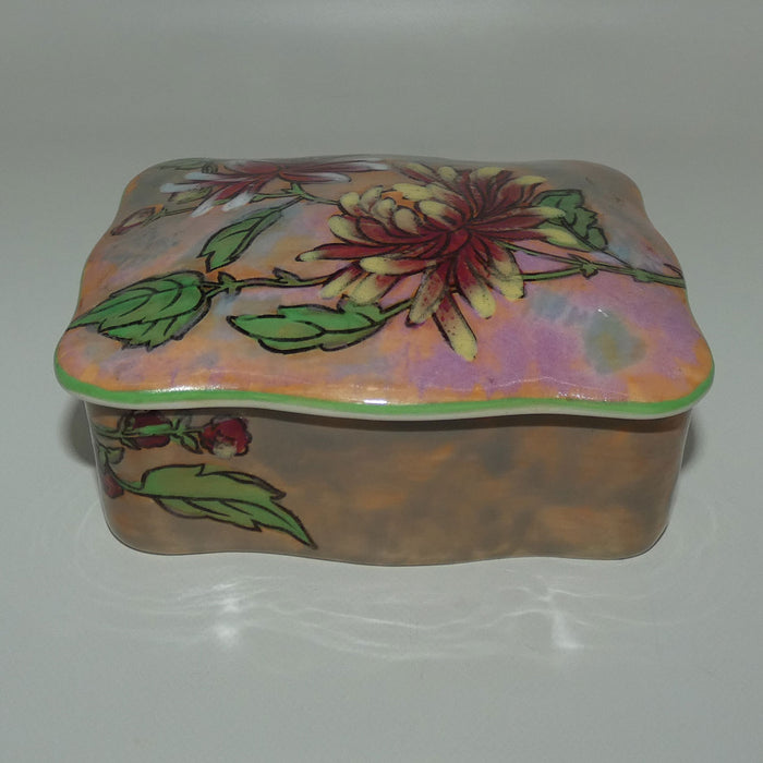 Royal Doulton Chrysanthemum rectangular trinket box D6299