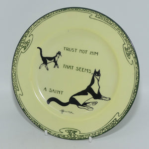 royal-doulton-souter-cats-plate-18cm-trust-not-him-that-seems-a-saint