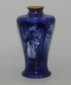 royal-doulton-blue-childrens-wide-conical-vase-boy-girl-peeping