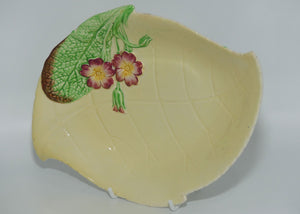 Carlton Ware Primula on Yellow leaf dish