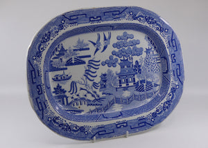 antique-ironstone-willow-pattern-platter-c-1870